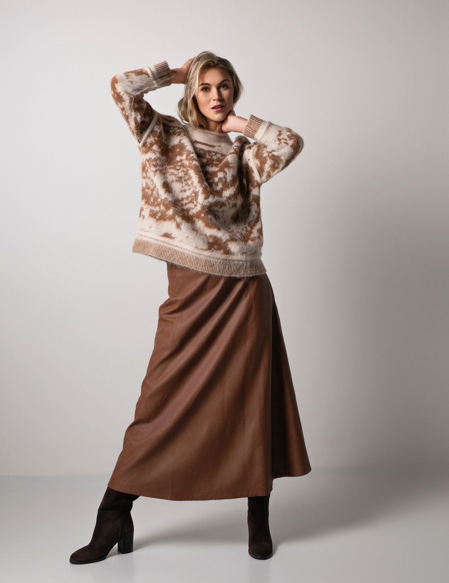 Close to my heart Rachel Vegan skirt Skirt Brown