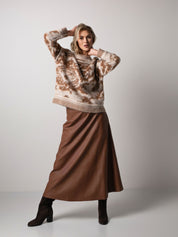 Close to my heart Rachel Vegan skirt Skirt Brown