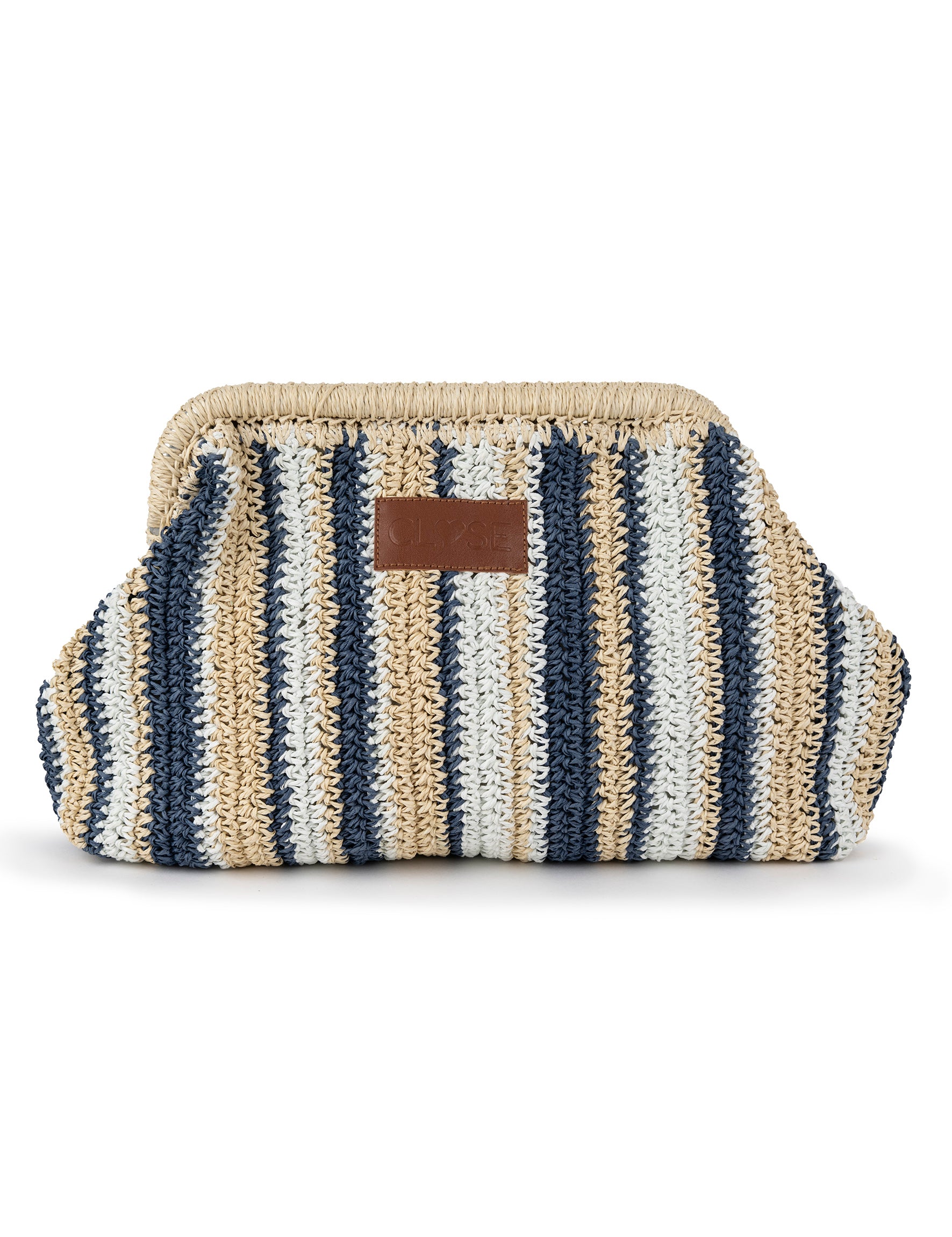 Close to my heart Raffia clutch veske Bag Safari Blue