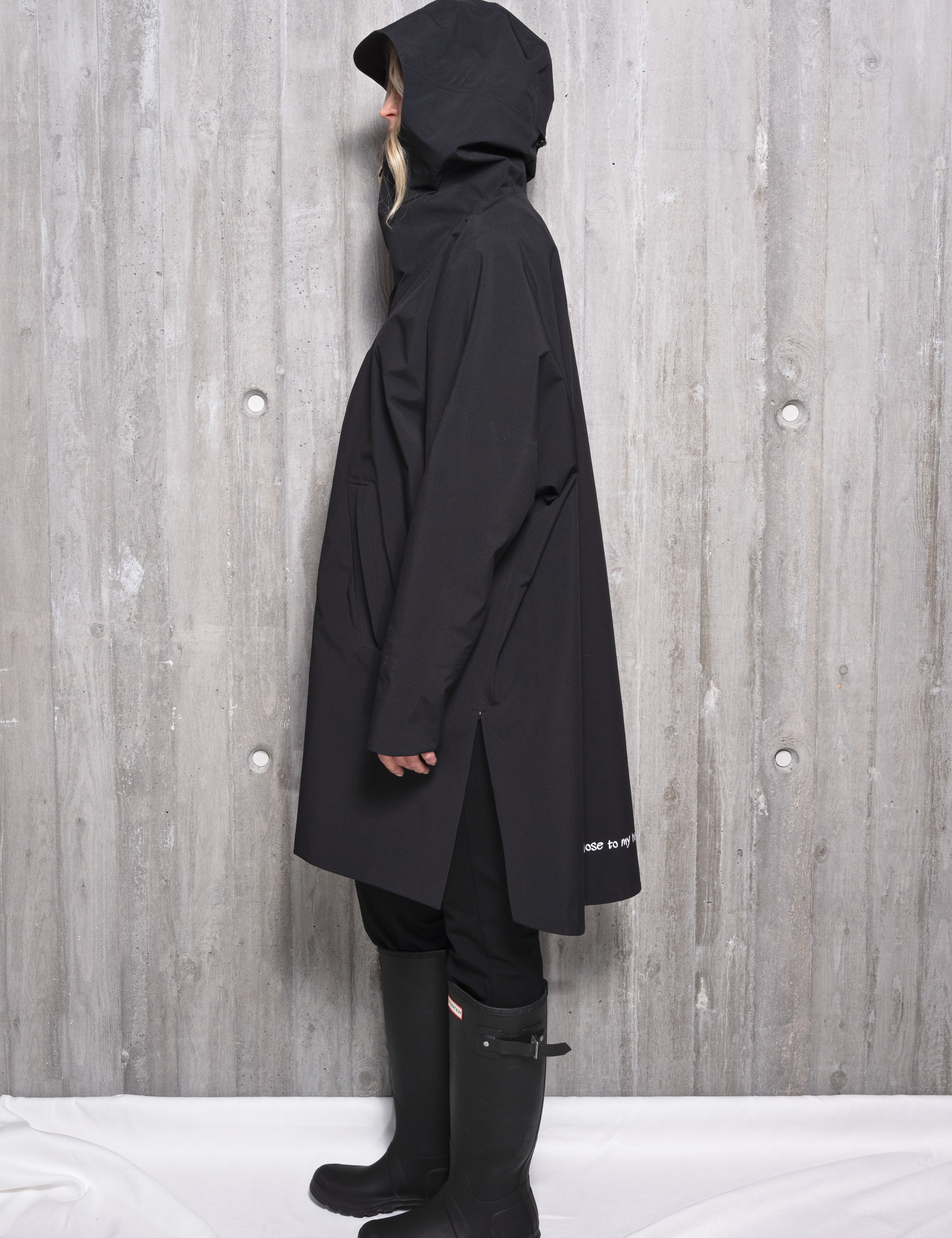 Close to my heart Rain poncho Poncho Black