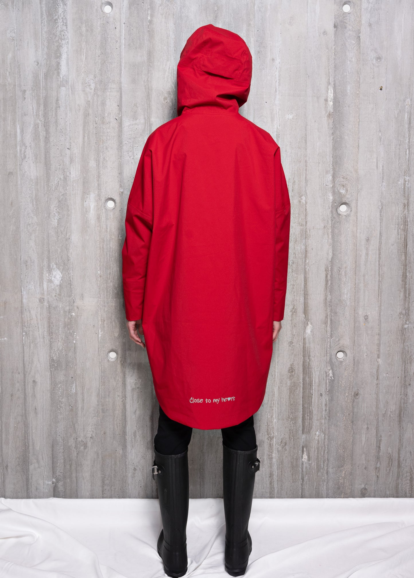 Close to my heart Rain poncho Poncho Carmine Red