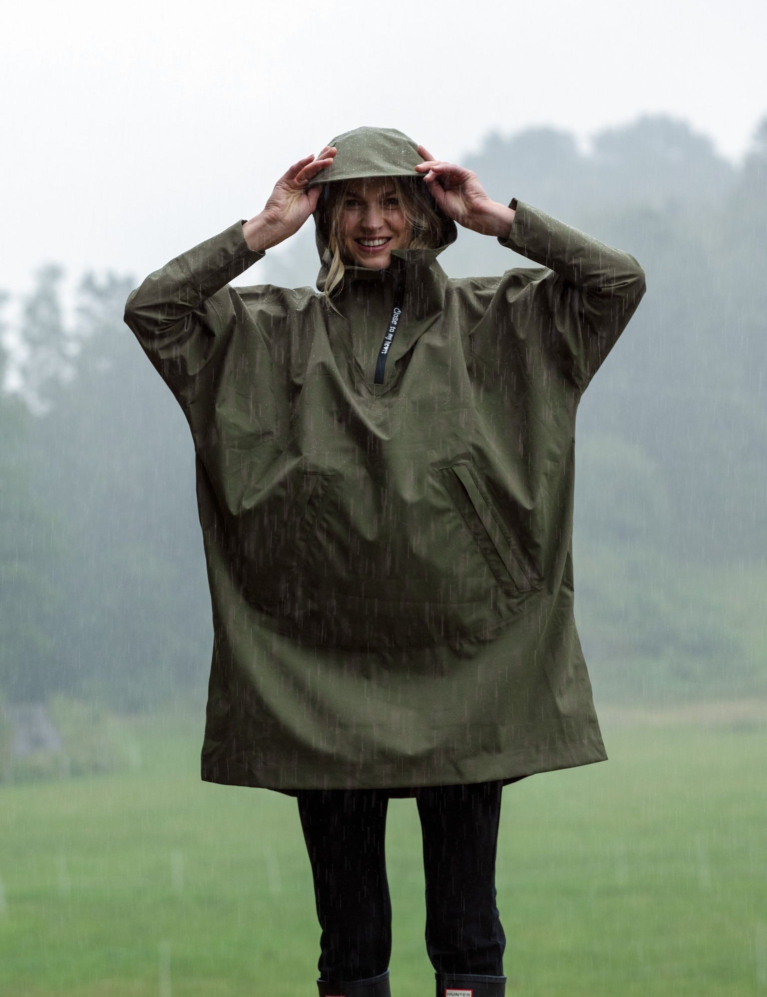 Close to my heart Rain poncho Poncho Army