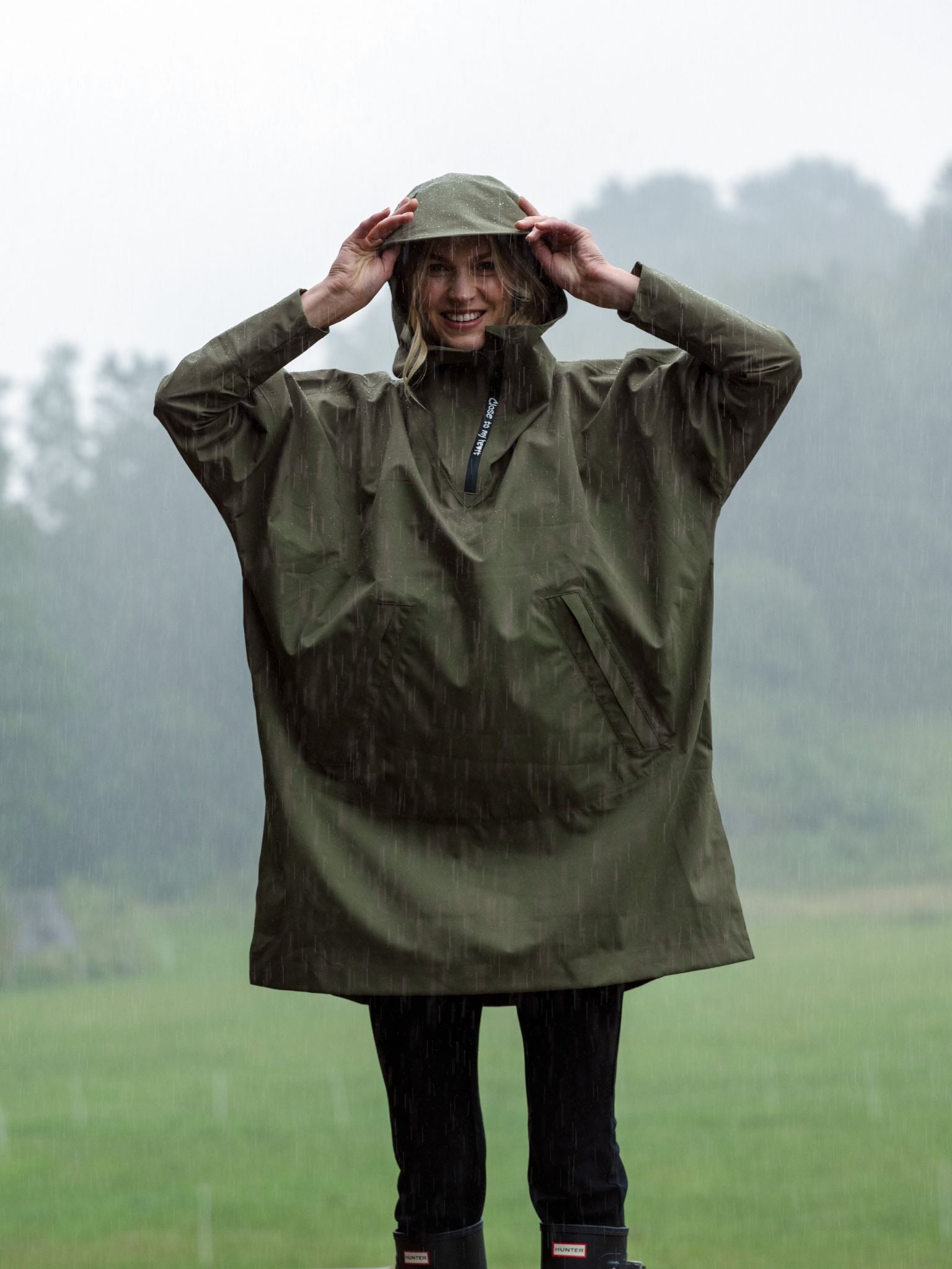 Close to my heart Rain poncho Poncho Army