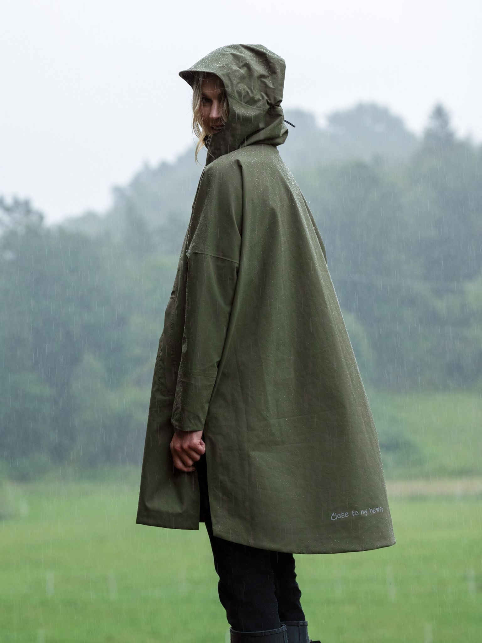 Close to my heart Rain regnponcho - vanntett Poncho Army