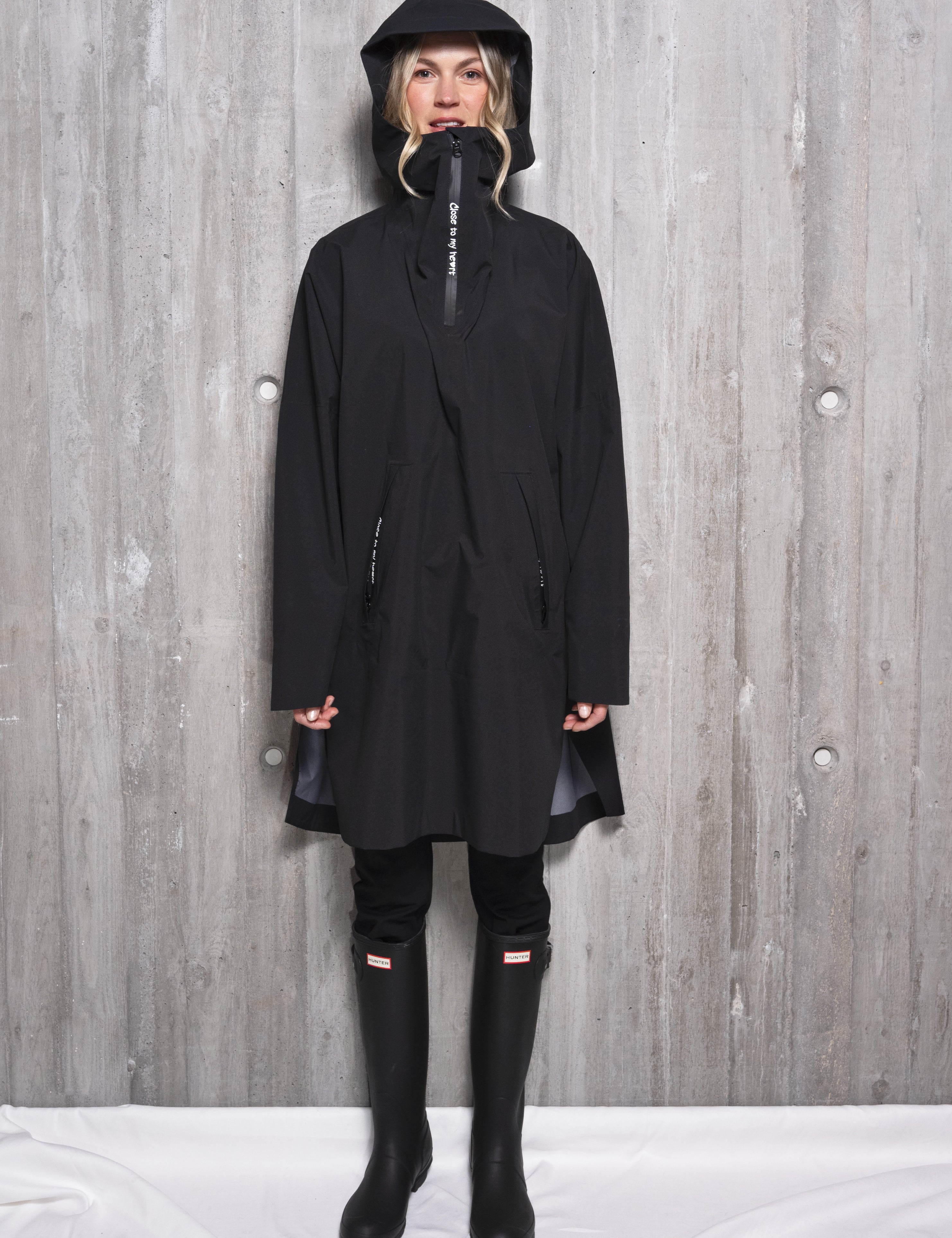 Close to my heart Rain regnponcho - vanntett Poncho Black