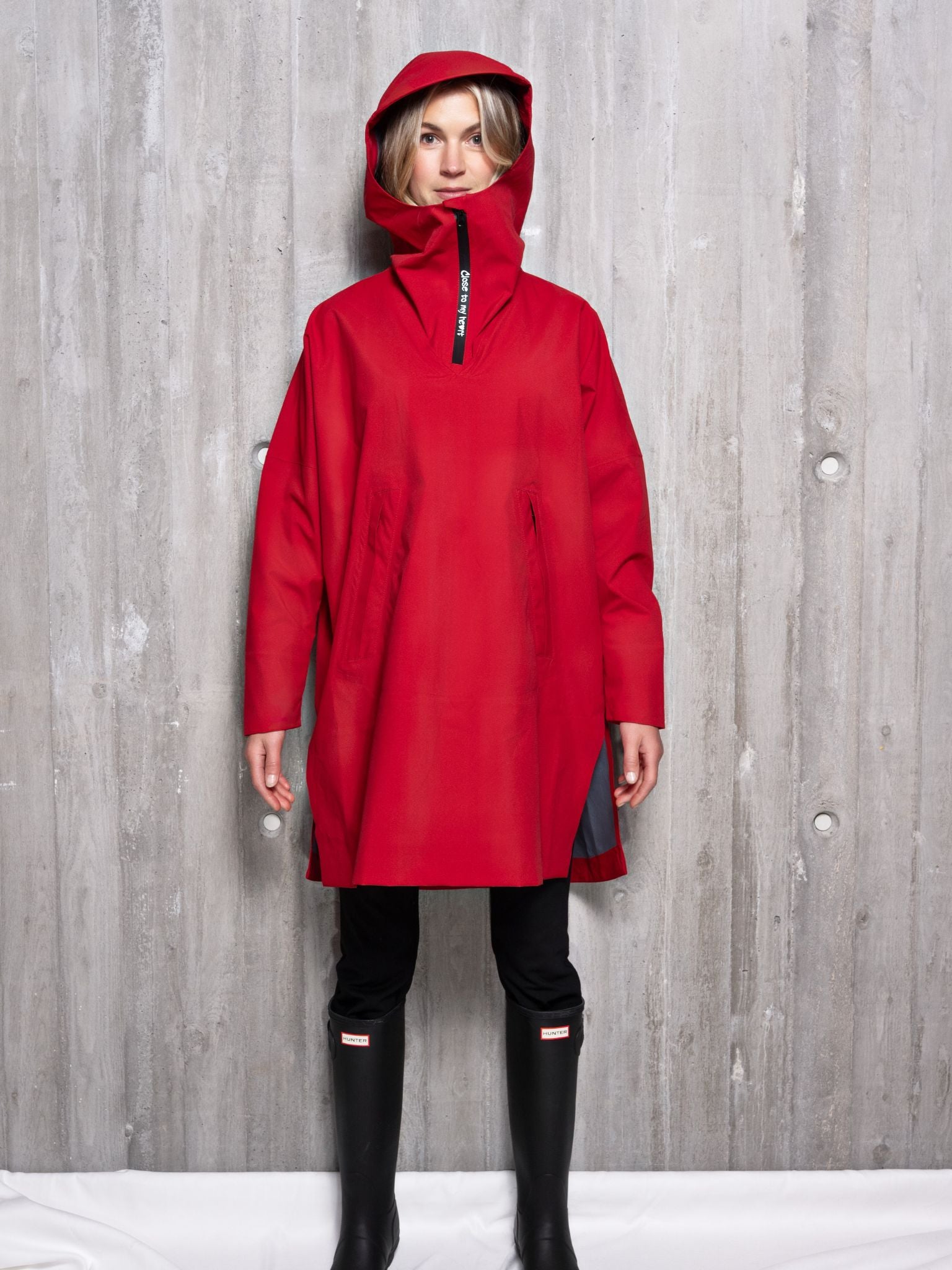 Close to my heart Rain regnponcho - vanntett Poncho Carmine Red
