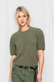 Close to my heart Rikke børstet ull genser Sweater S/S Moss Green