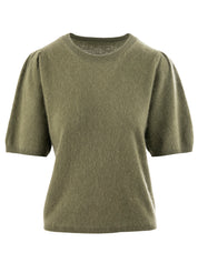 Close to my heart Rikke ull genser kort erm Sweater S/S Moss Green