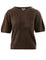 Close to my heart Rikke ull genser kort erm Sweater S/S Dark Chocolate