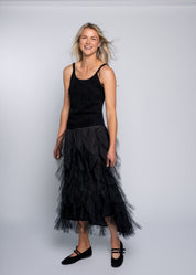 Close to my heart Rose strap topp Top Black