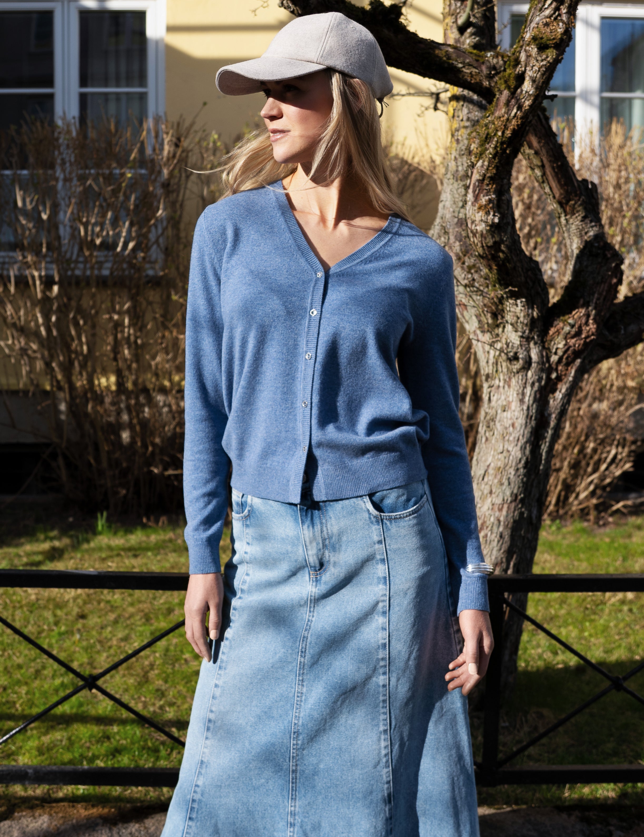 Close to my heart Ruby cardigan Cardigan Denim Blue