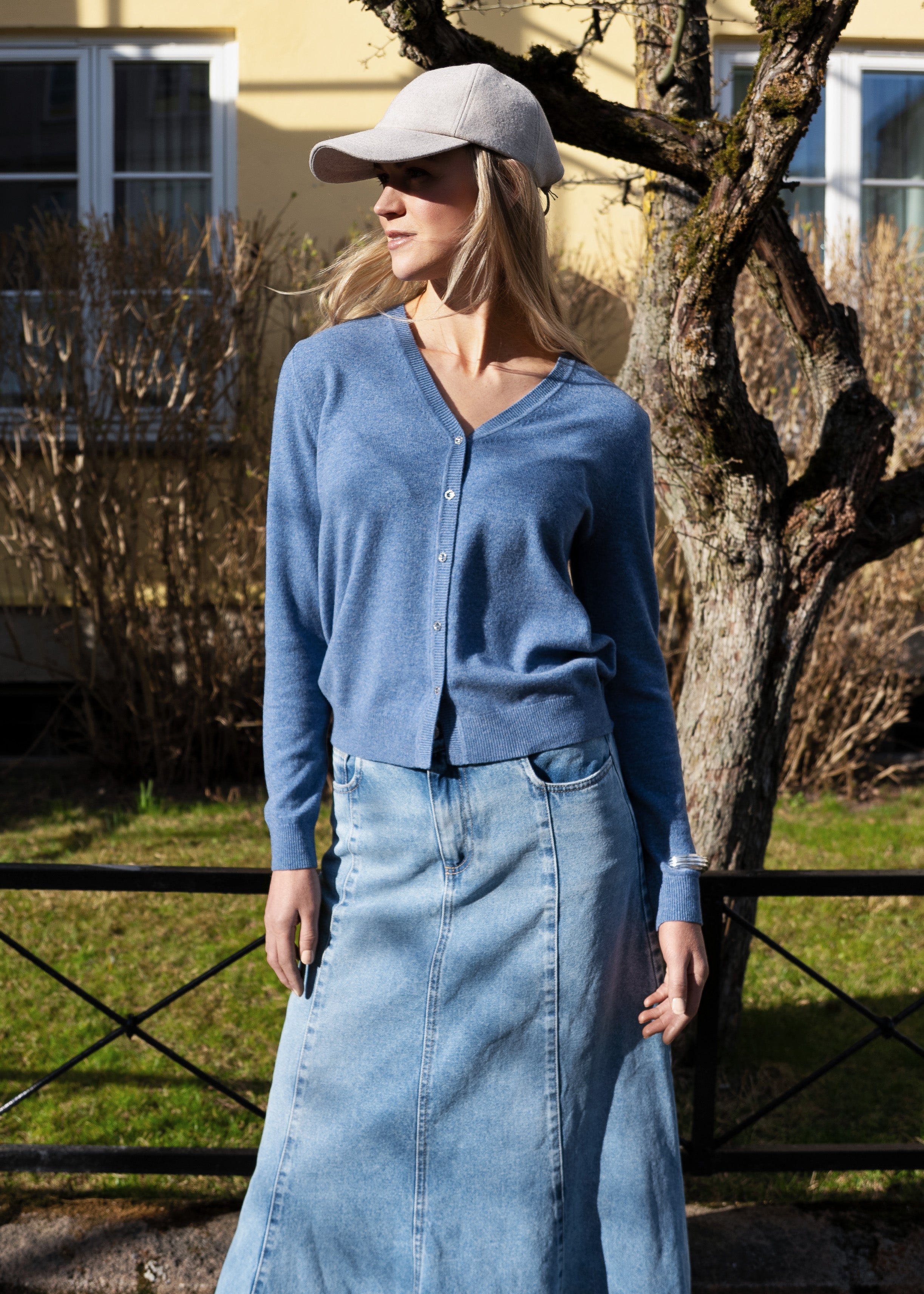 Close to my heart Ruby cardigan Cardigan Denim Blue