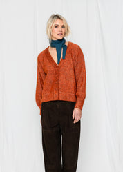 Close to my heart Sally kid mohair cardigan Cardigan Orange Jam