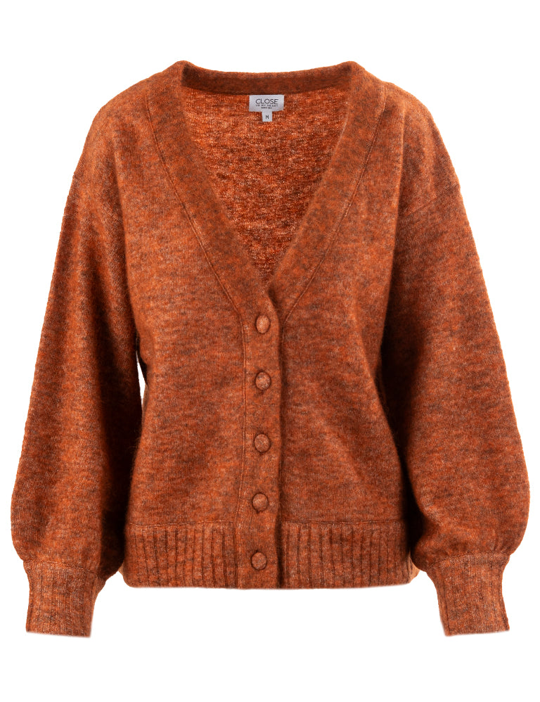 Close to my heart Sally kid mohair cardigan Cardigan Orange Jam