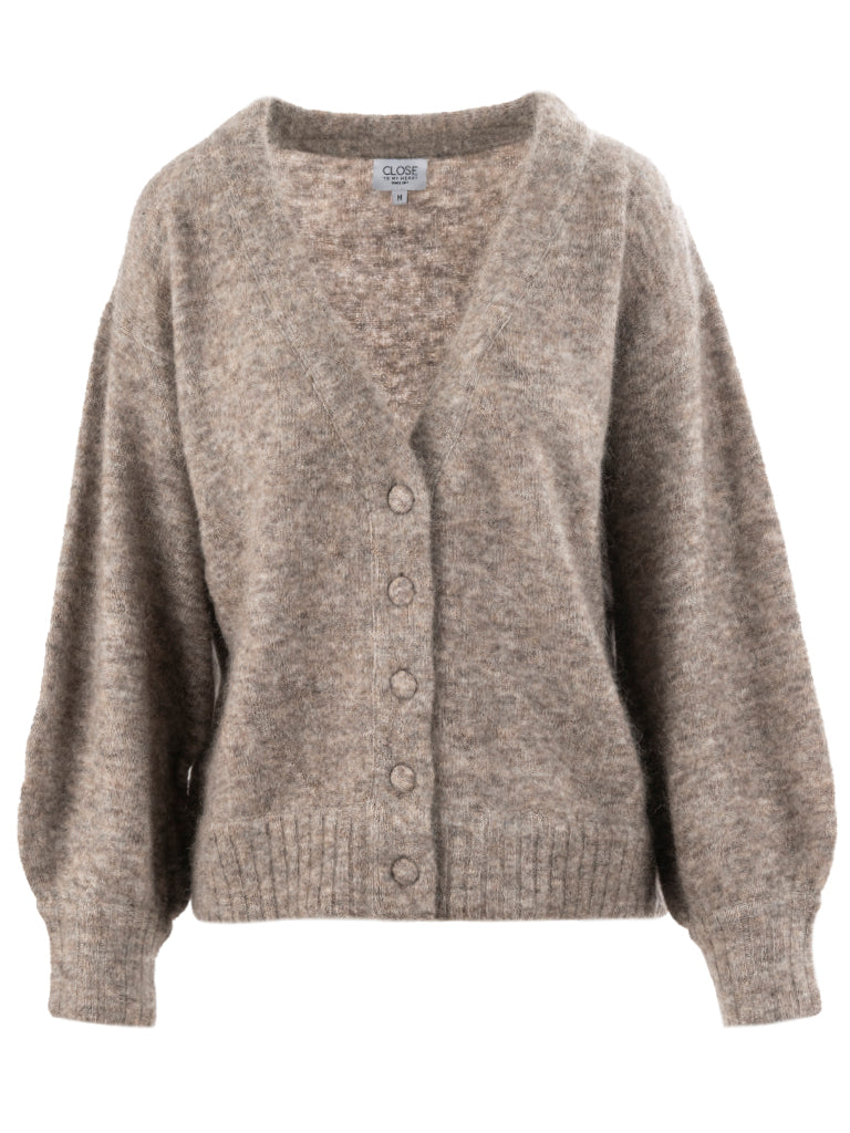 Close to my heart Sally kid mohair cardigan Cardigan Sepia