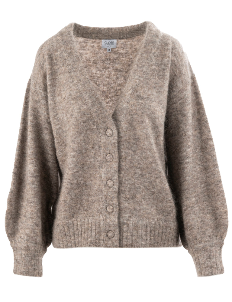 Close to my heart Sally kid mohair cardigan Cardigan Sepia