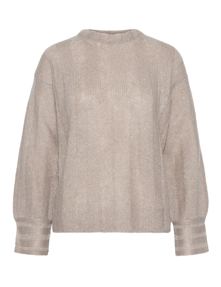 Close to my heart Salma Sweater Sweater knitted Taupe