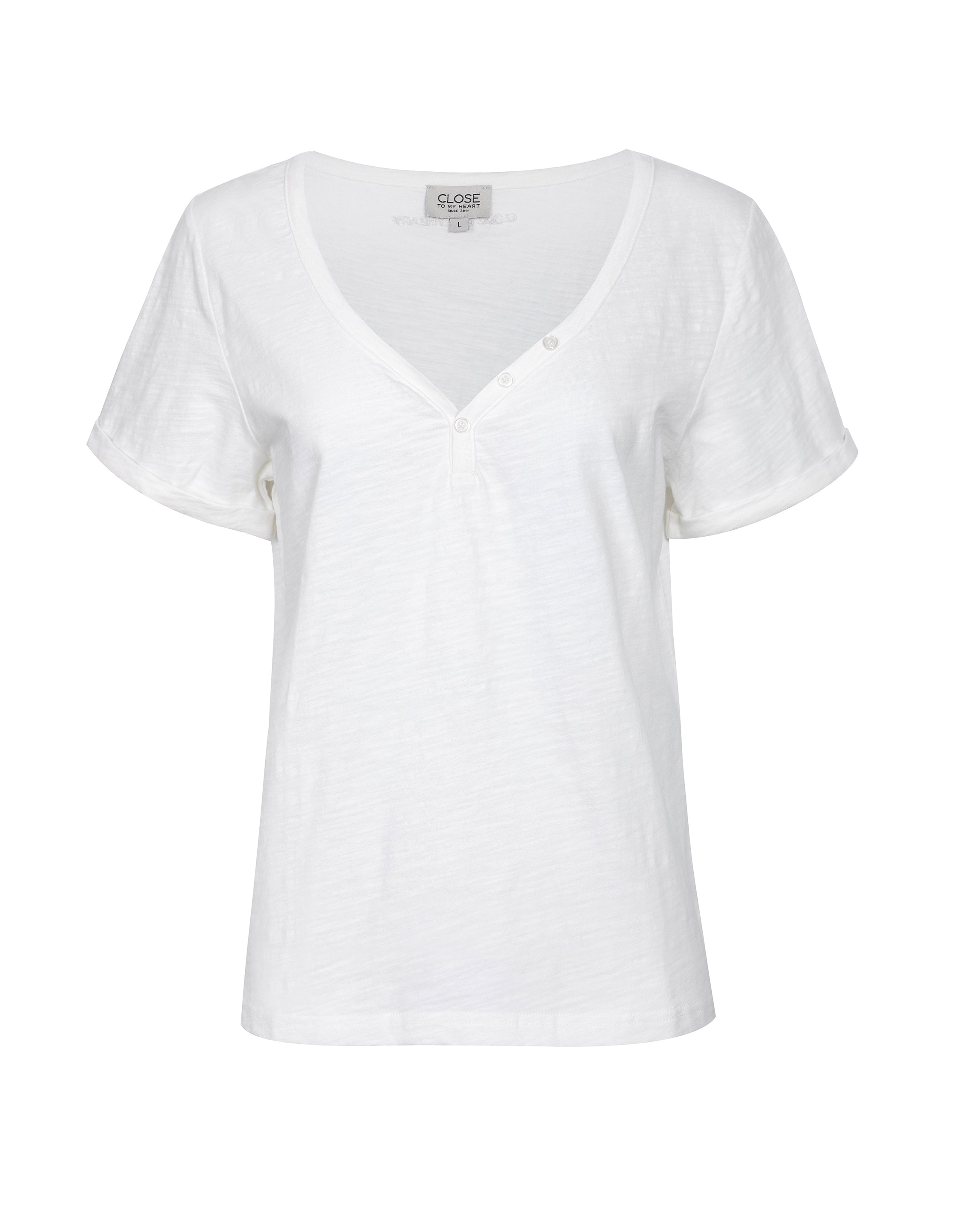 Close to my heart Sandy bomull t-shirt T-shirt White