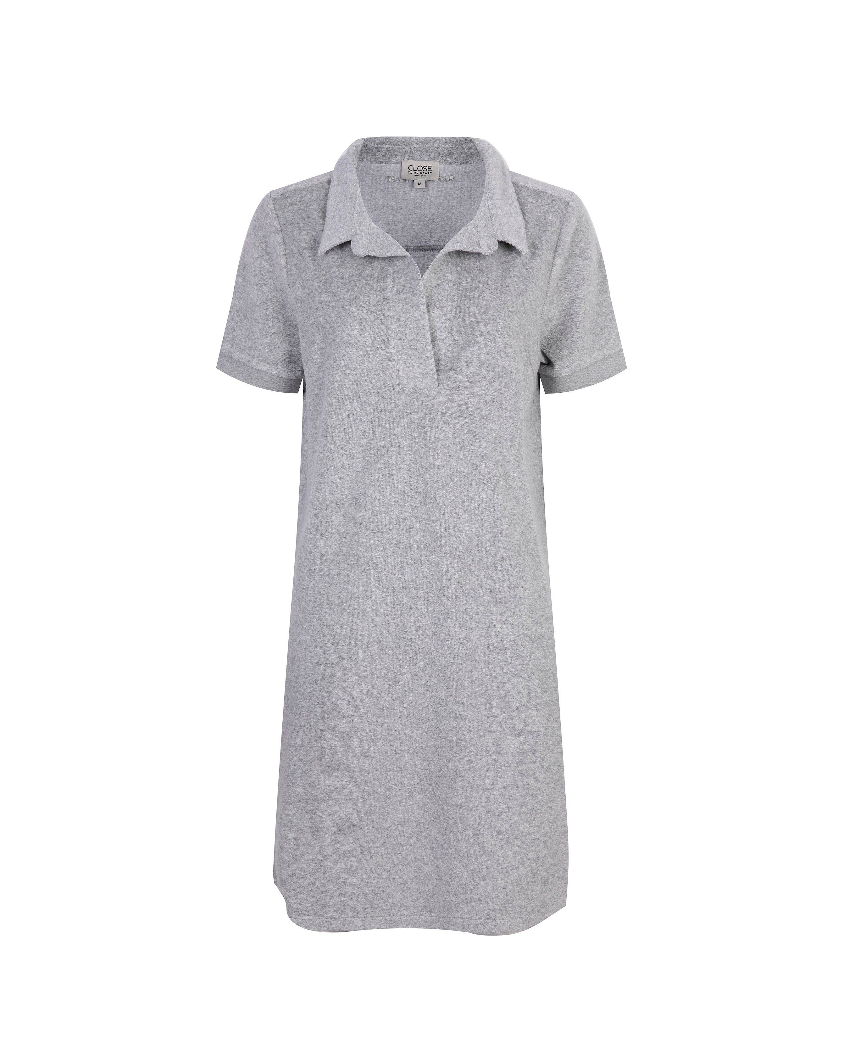 Close to my heart Selena frotté kjole Kjole Silver Grey Melange