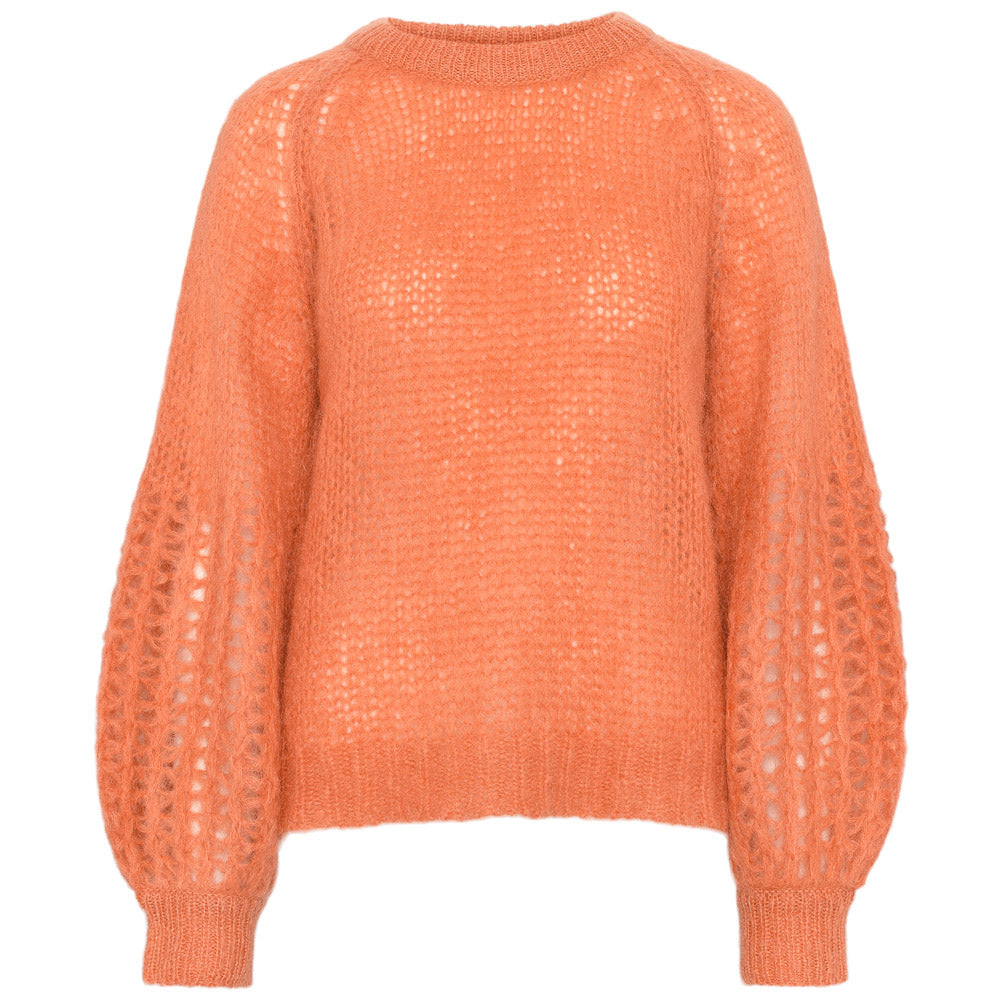 Close to my heart Shreya Kid Mohair sweater Sweater knitted Soft Orange