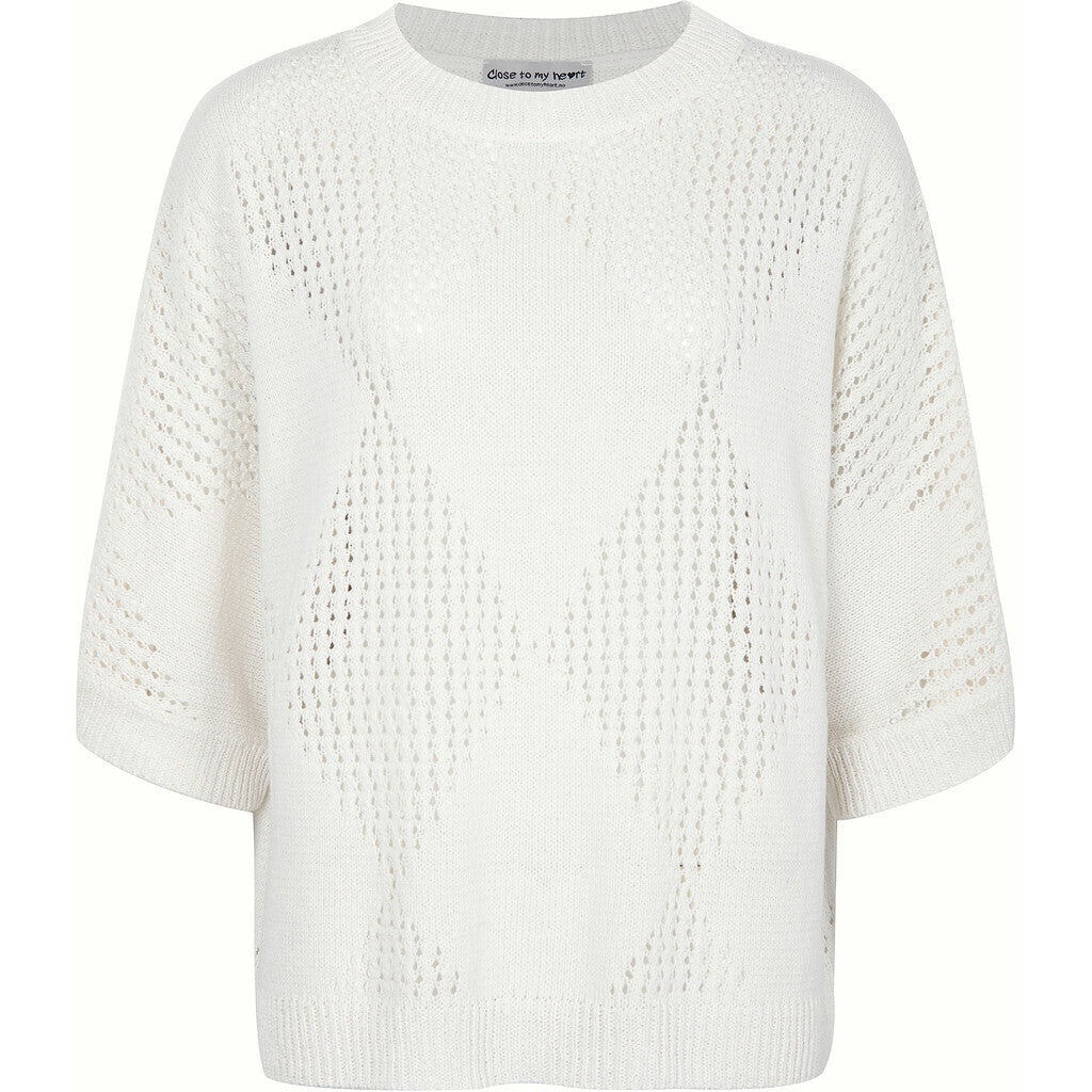 Close to my heart Sia Sweater Sweater knitted Soft White