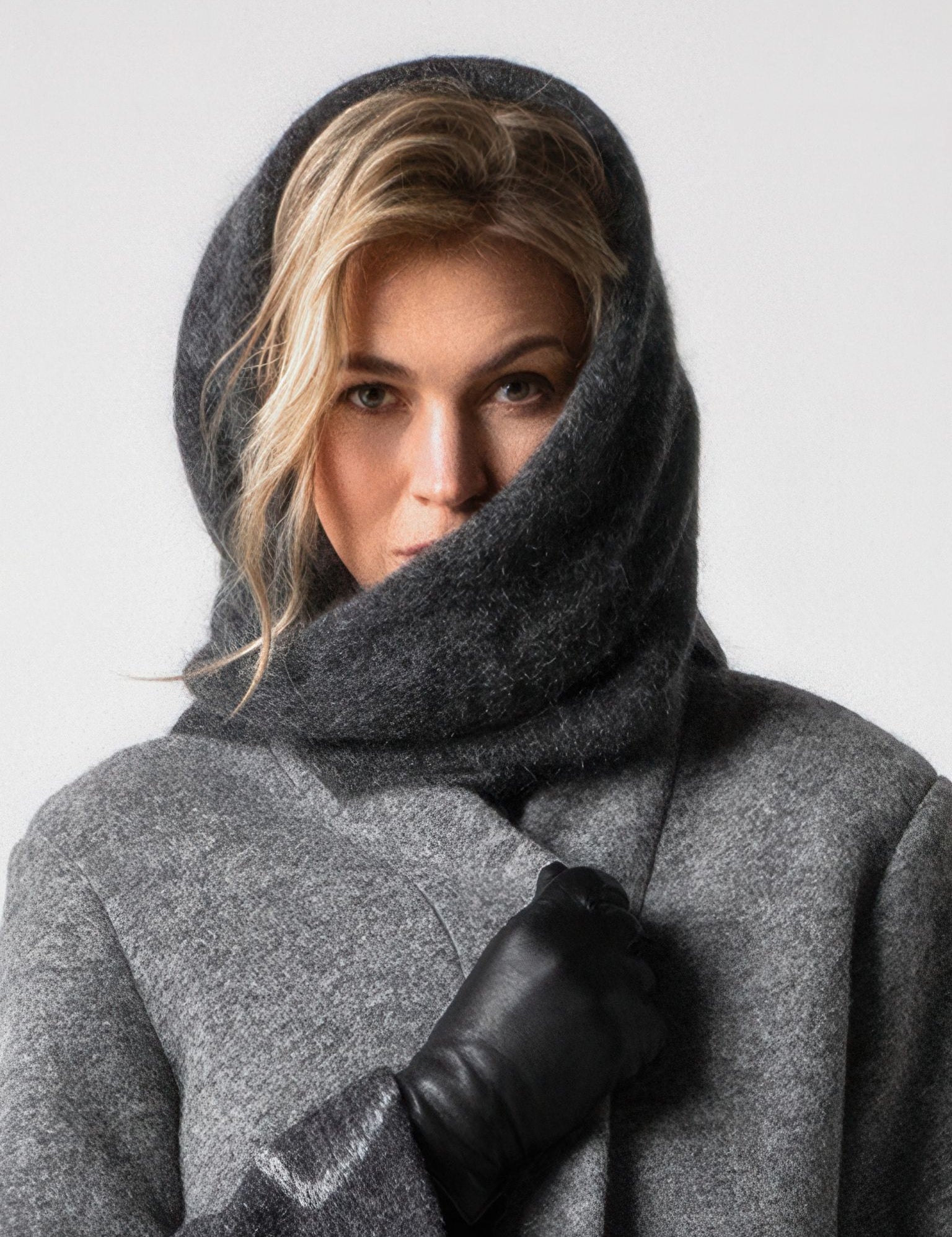 Close to my heart Sienna triangle scarf Scarf Charcoal