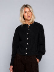Close to my heart Sonia mohair cardigan Cardigan Black