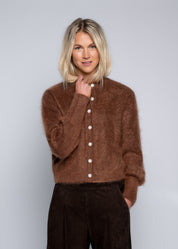 Close to my heart Sonia mohair cardigan Cardigan Chocolate
