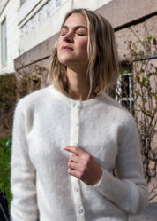 Close to my heart Sonia mohair cardigan Cardigan Cream