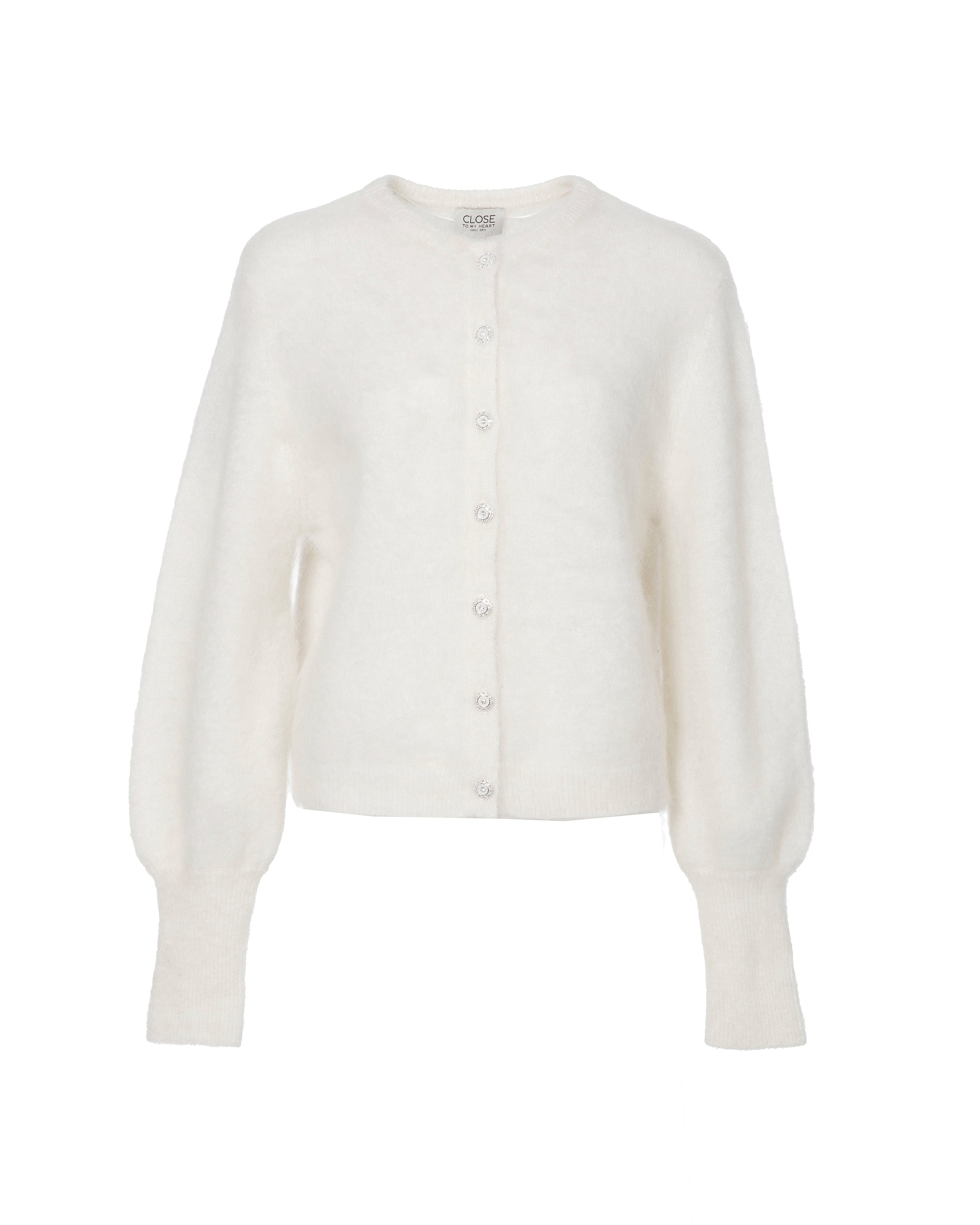 Close to my heart Sonia mohair cardigan Cardigan Cream
