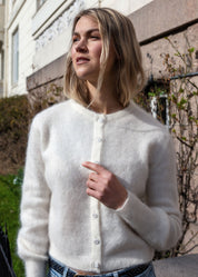 Close to my heart Sonia mohair cardigan Cardigan Cream