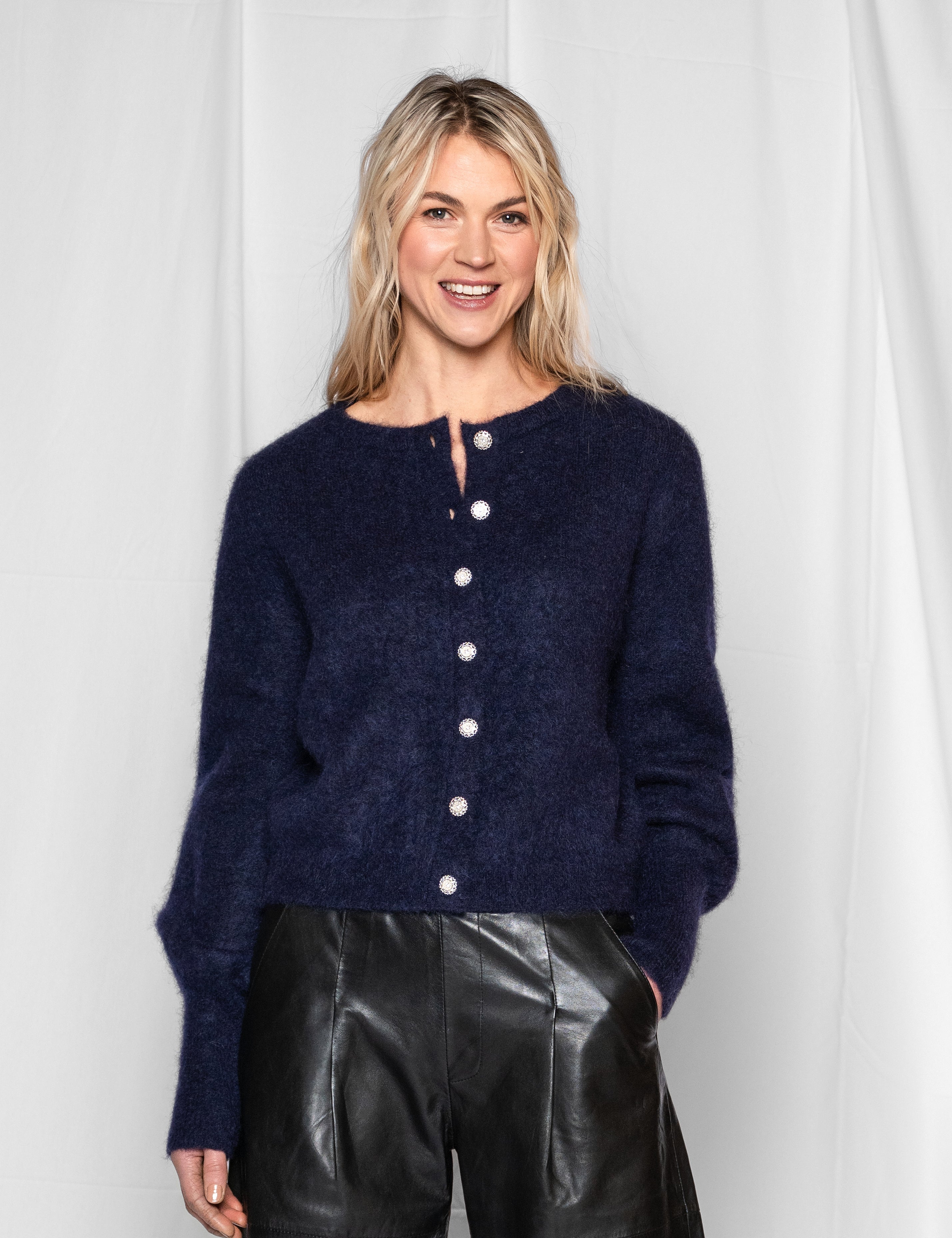Close to my heart Sonia mohair cardigan Cardigan Royal 