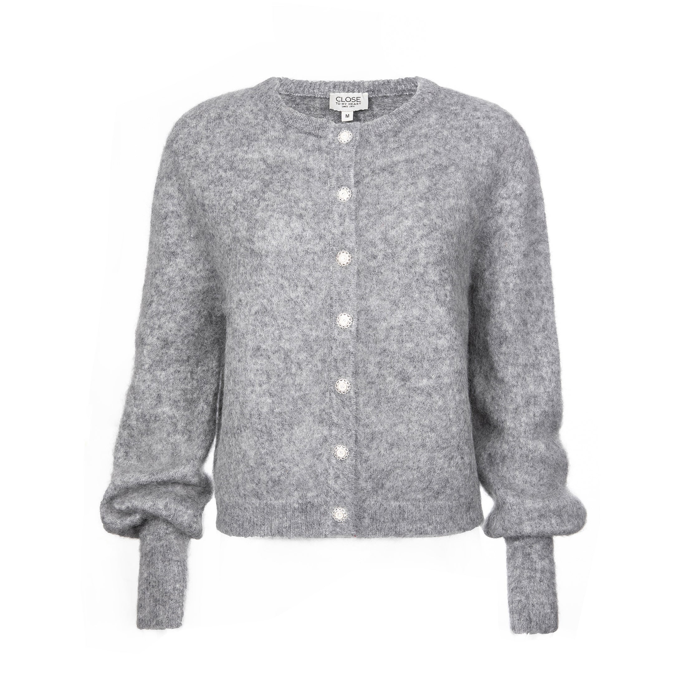 Close to my heart Sonia mohair cardigan Cardigan Soft Grey
