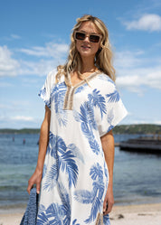 Close to my heart Soraya kaftan Kaftan Blue Print