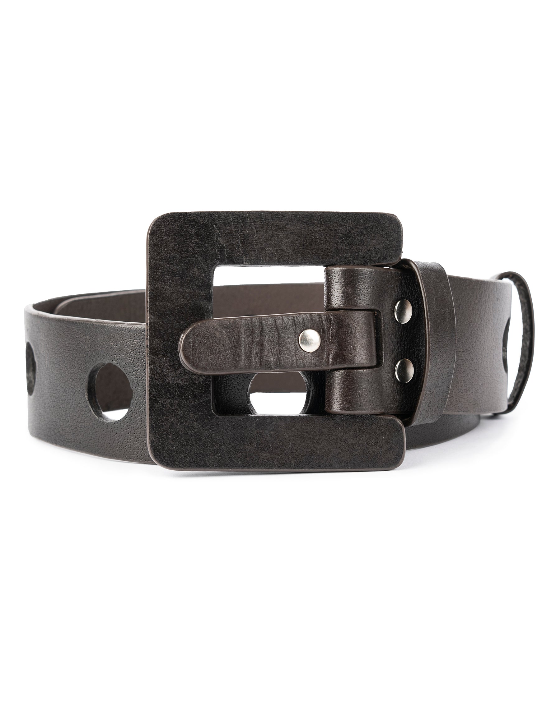 Close to my heart Square skinn belte Belt Chocolate