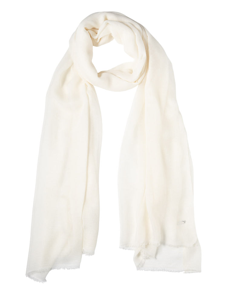Close to my heart Summer bambus og silke skjerf Scarf White