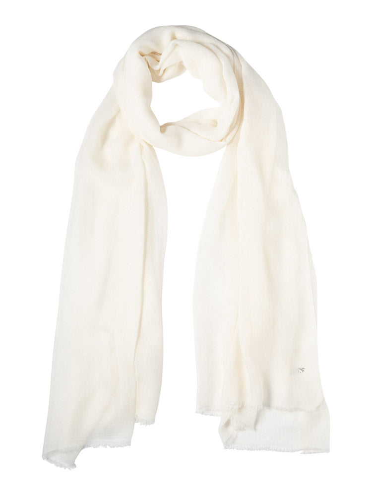 Close to my heart Summer bambus og silke skjerf Scarf White
