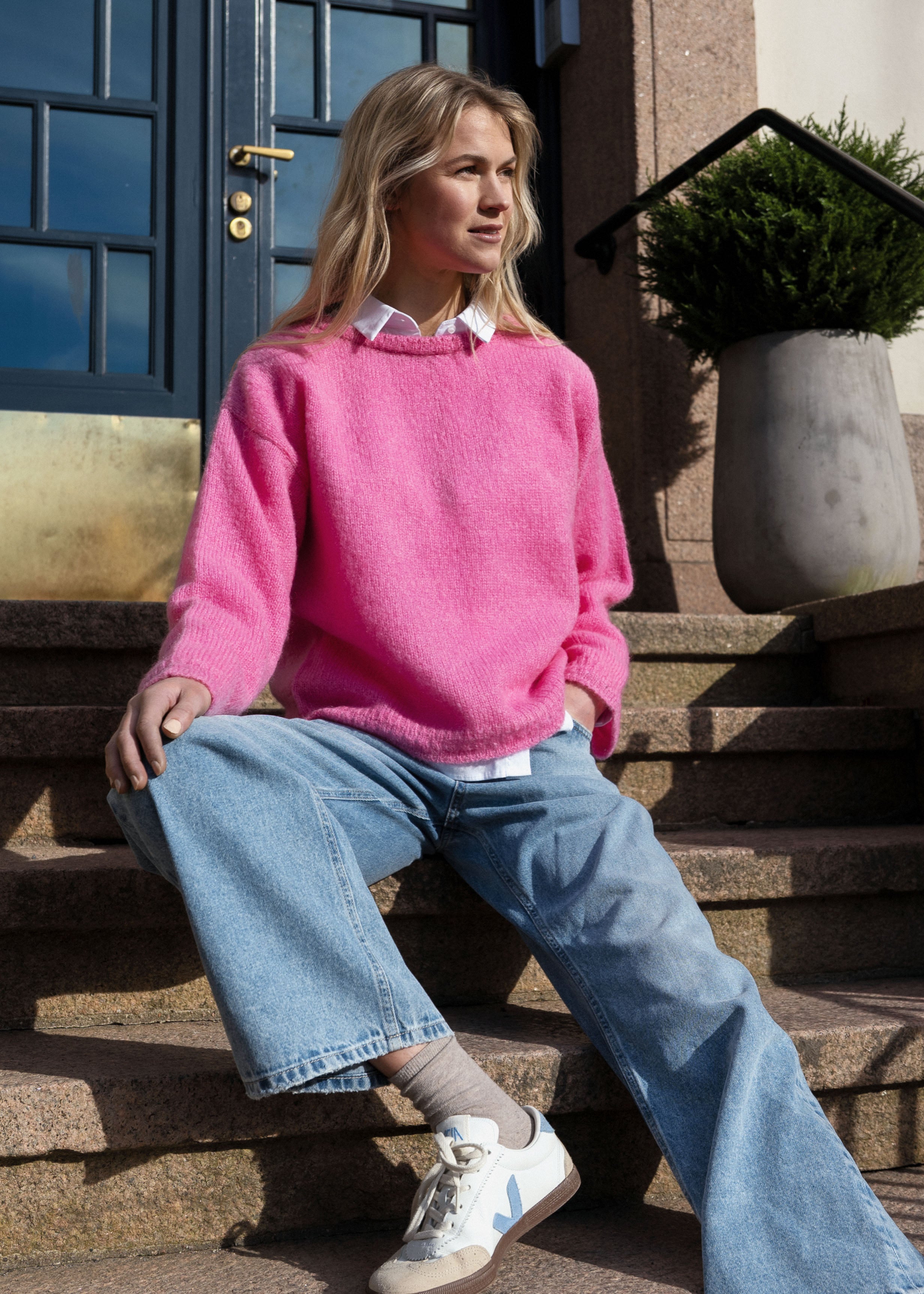 Close to my heart Sunita Sweater Sweater knitted Frost Candy