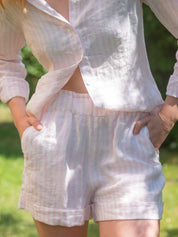 Close to my heart Tender Shorts Shorts woven Barely Pink Stripe