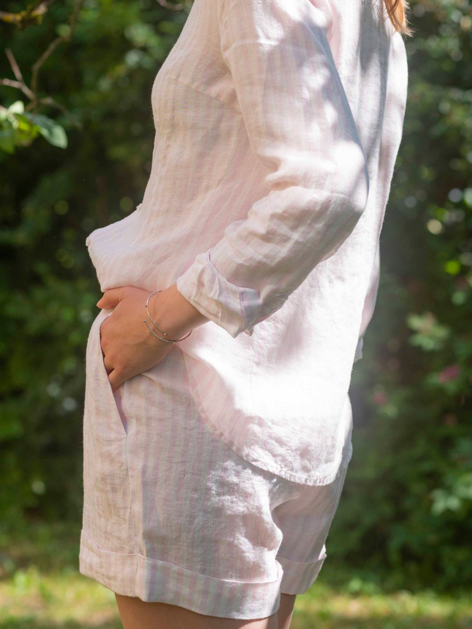 Close to my heart Tender Shorts Shorts woven Barely Pink Stripe