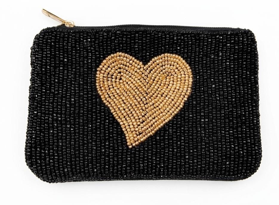 Close to my heart The Heart coin pouch Bag Black
