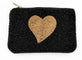 Close to my heart The Heart coin pouch Bag Black