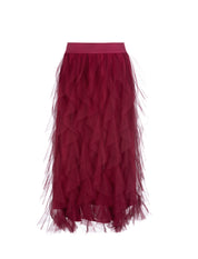 Close to my heart Valentina tulle skirt Skirt Garnet Red
