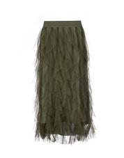 Close to my heart Valentina tulle skirt Skirt Olive Green