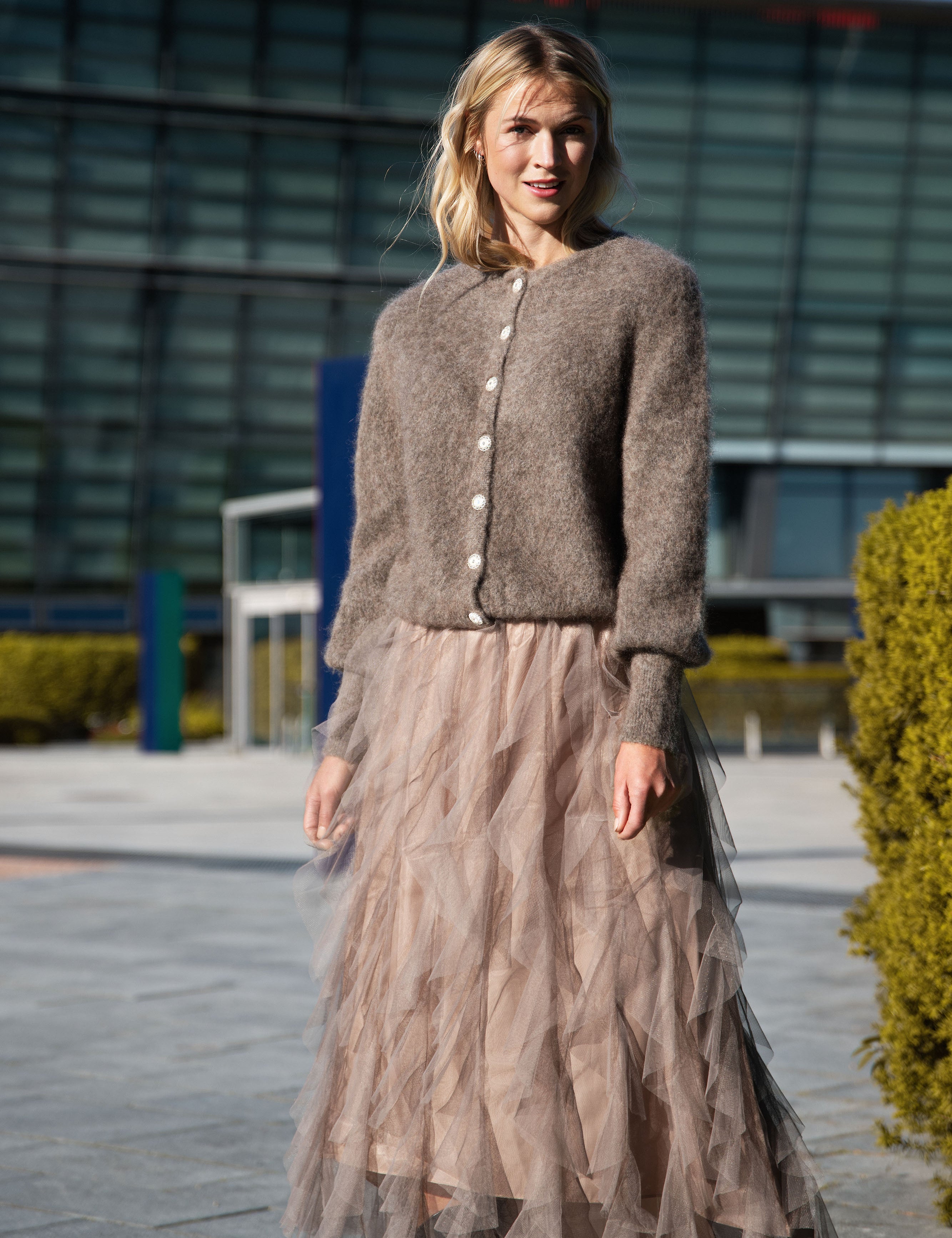 Close to my heart Valentina tulle skirt Skirt Taupe