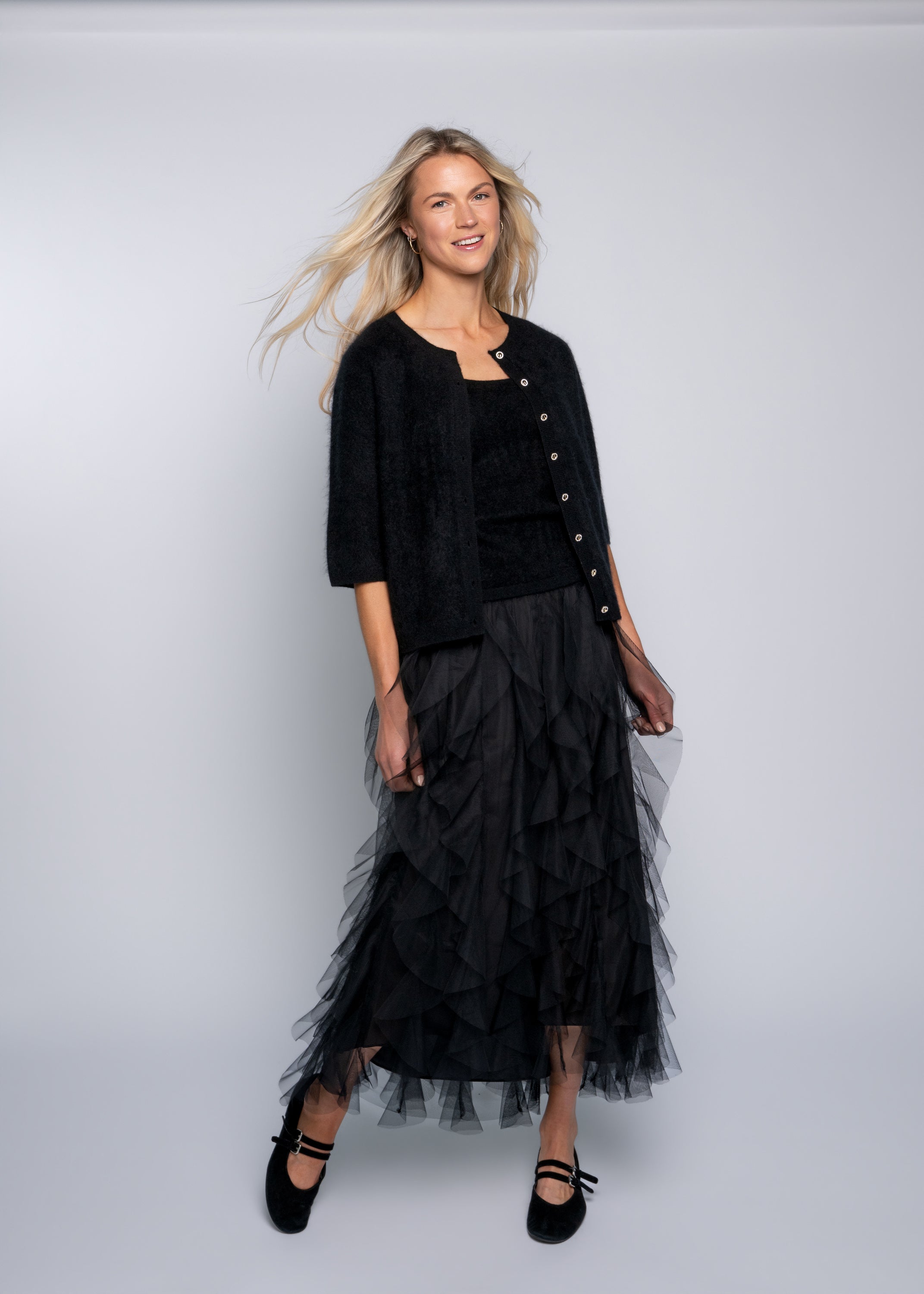 Close to my heart Valentina tyll skjørt Skirt Black