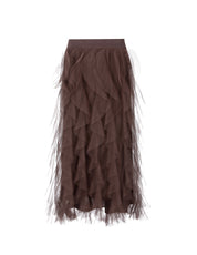 Close to my heart Valentina tyll skjørt Skirt Chocolate