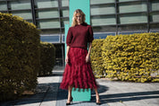 Close to my heart Valentina tyll skjørt Skirt Garnet Red