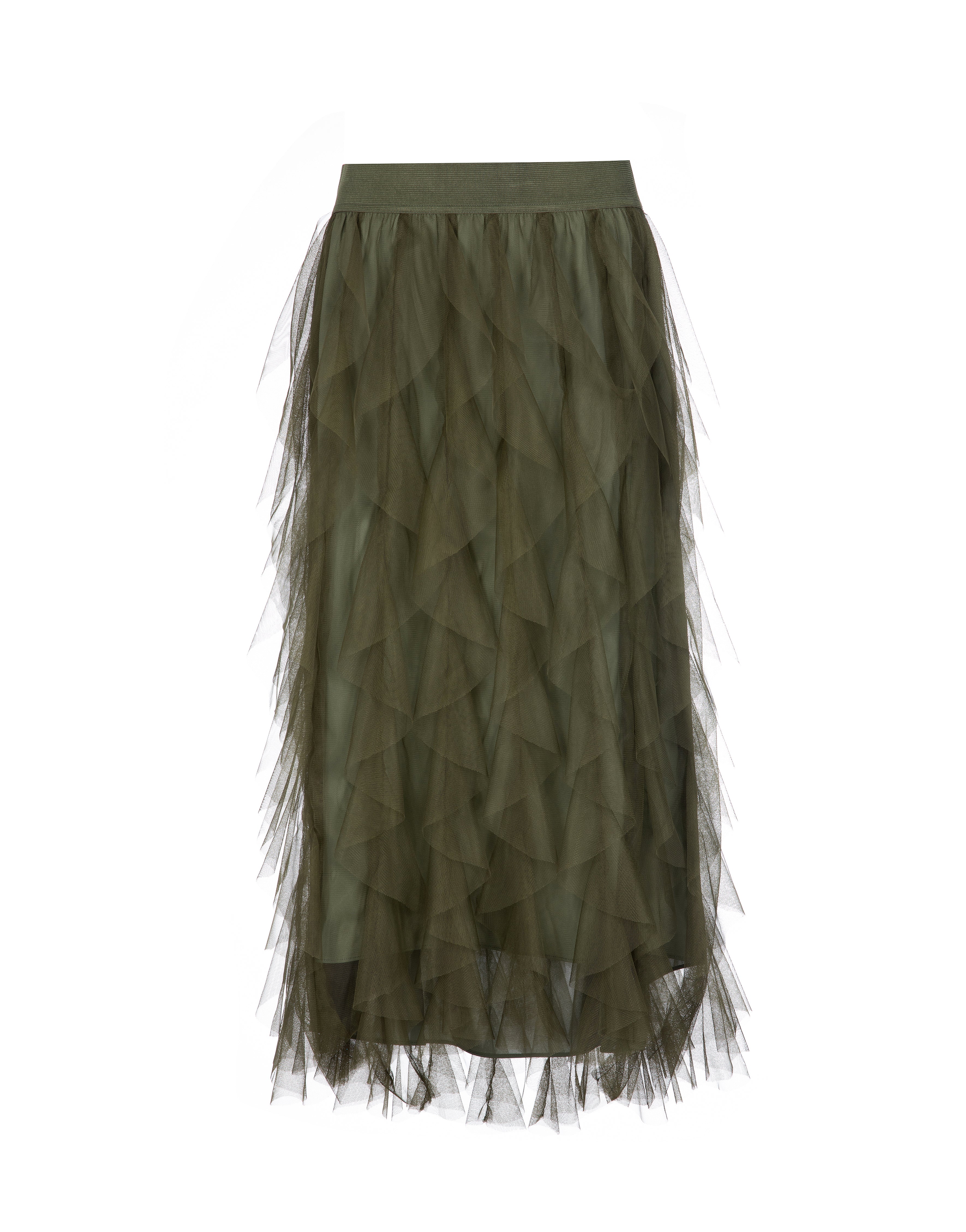 Close to my heart Valentina tyll skjørt Skirt Olive Green