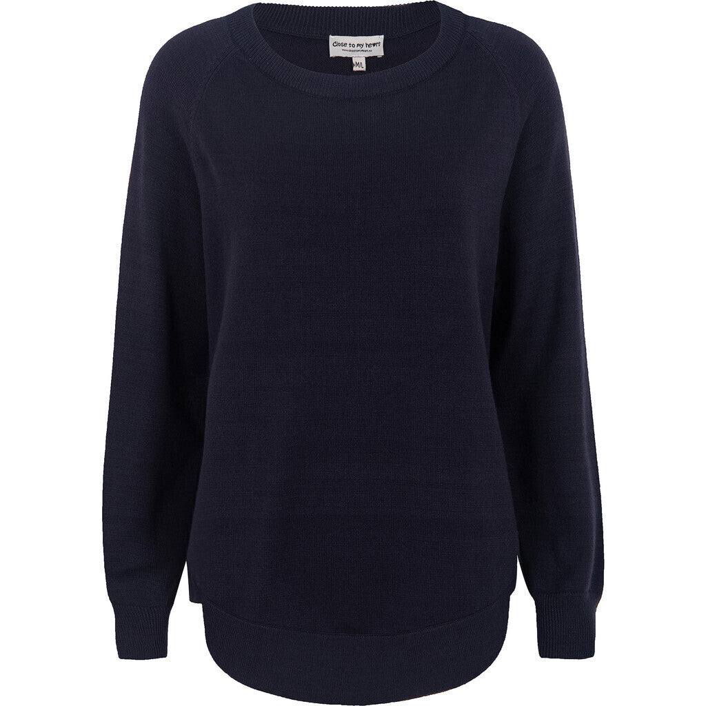 Close to my heart Vic viscose knit sweater Sweater knitted Navy